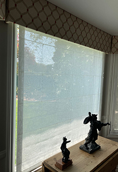 Home with Roman window shades, Woodland Hills CA